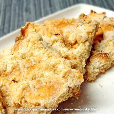Easy Crumb Cake - sent in by another Gerhild