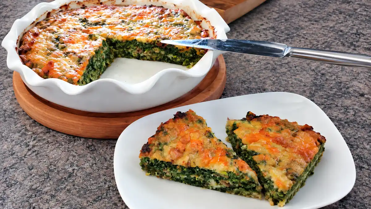 Crustless Spinach Quiche