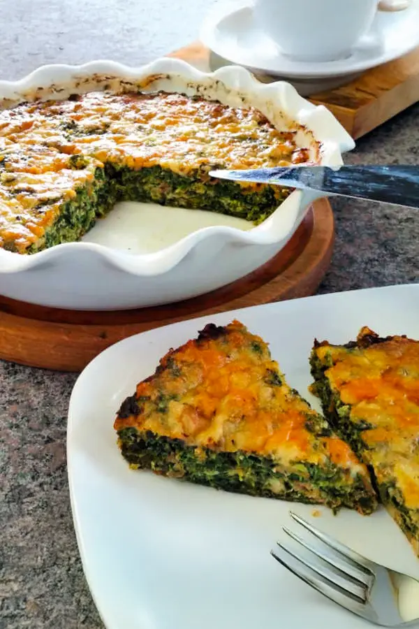 Crustless Spinach Quiche