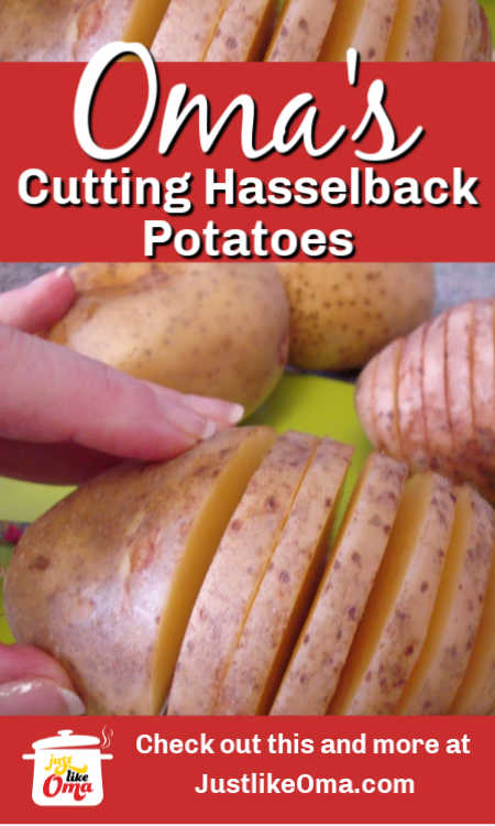 Fächerkartoffeln aka Hasselback potatoes! Aren't they stunningly nifty? What a show stopper...and oh-so German!