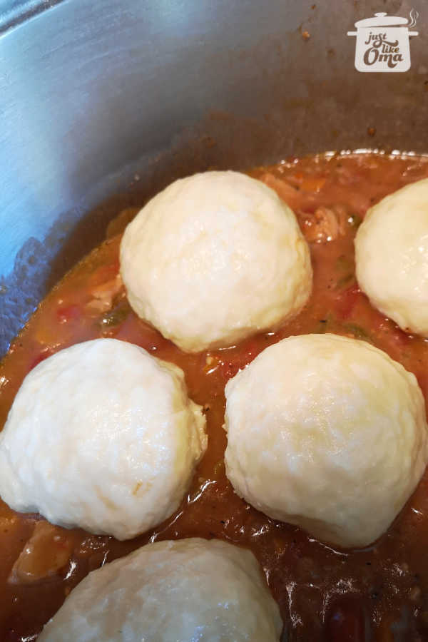 Serving leftover Dampfnudeln (German Steamed Buns or Dumplings) with goulash. They surely bring back memories of Oma's kitchen. Serving leftover Dampfnudeln (German Steamed Buns or Dumplings) with goulash. They surely bring back memories of Oma's kitchen