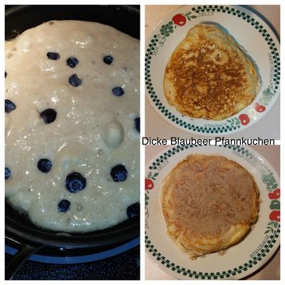 Stages from frying to finished and sprinklled with cinn. sugar