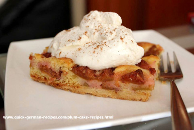 Plum Cake - with a double crust