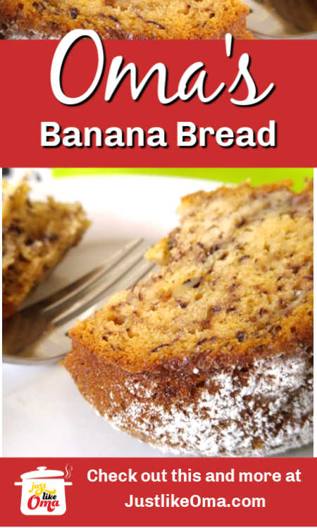 Oma's banana bread recipe, super simple, easy, and delicious (and it's vegan)