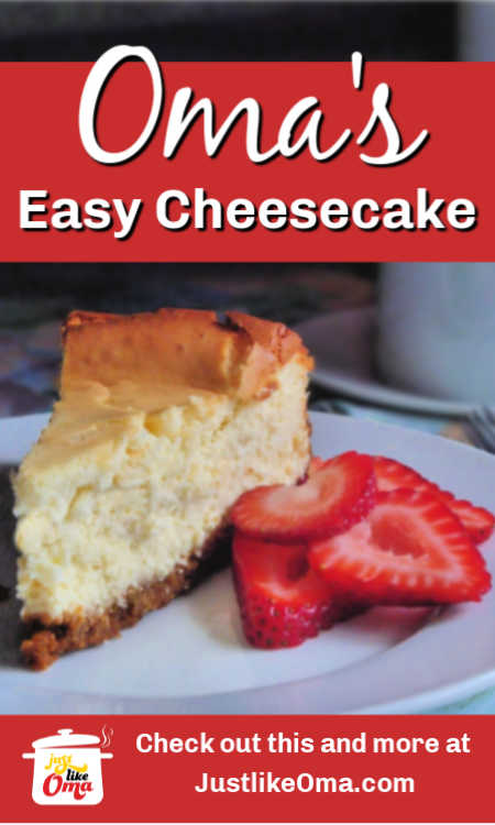 Here's an easy German cheesecake that uses your mixer and blender to create a quick treat.