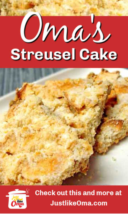 Easy German Crumb Cake - THE German Streusel Cake! Perfect for tea time!