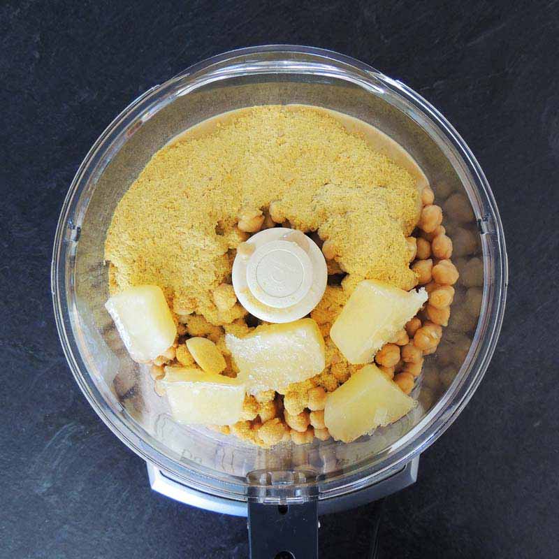 Add in some nutritional yeast, if desired, and lemon juice.