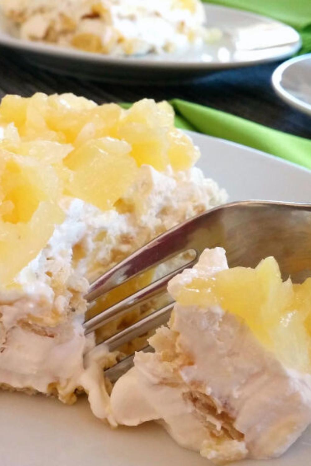 Flaky Pineapple Dessert