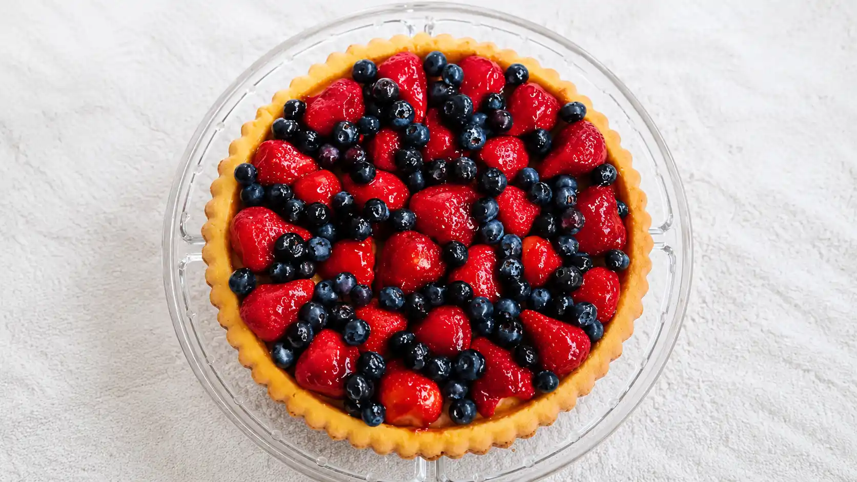 German Obsttorte (fruit flan)