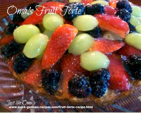 Berry Torte - use any fresh berries