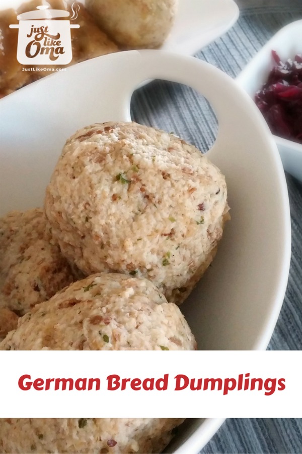 These Traditional Bavarian Bread Dumplings are an esteemed dish in Germany. Very popular, and yummy! Try making these dumplings Just like Oma!