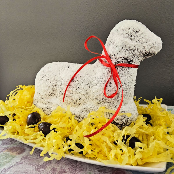 Traditional German Easter Lamb Cake