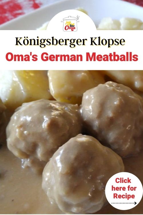 Oma's Mutti's German meatballs are a real classic. Called Königsberger Klopse mit Sosse, it's an easy comfort food to make.
