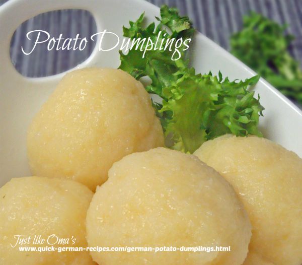 recipes for dumplings made just like oma german christmas meal