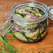 German Refrigerator Pickles (Schüttlegurken)