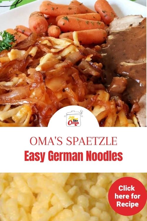Oma's German Spätzle recipe, homemade and delicious