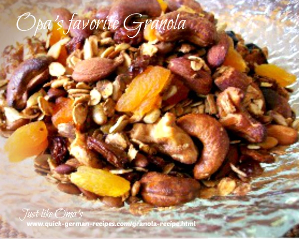 Homemade granola recipe