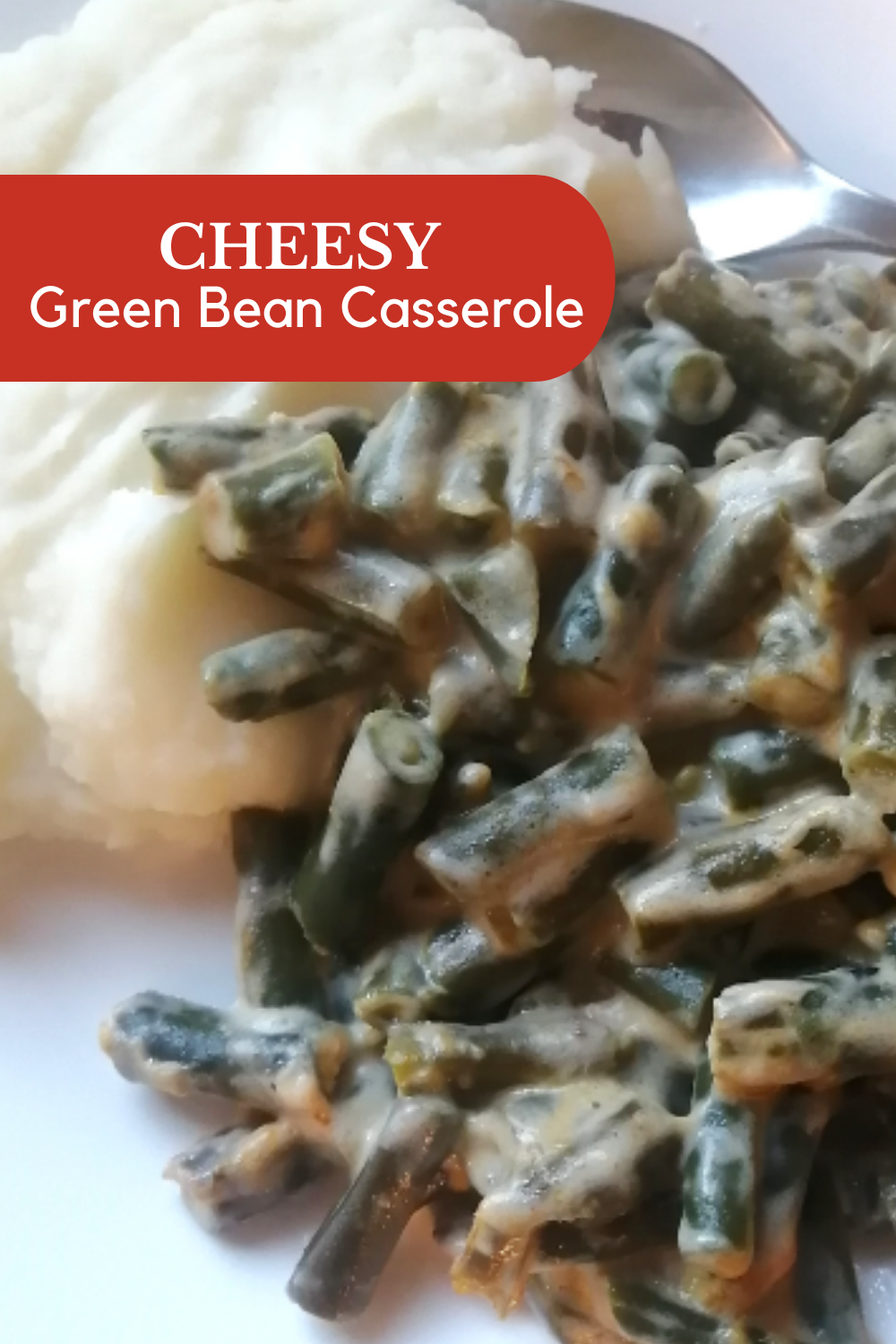This cheesy green bean casserole recipe is a must have to add to your weeknight dinner menu. It's one of those easy side dish recipes that's really filling and can be made quickly