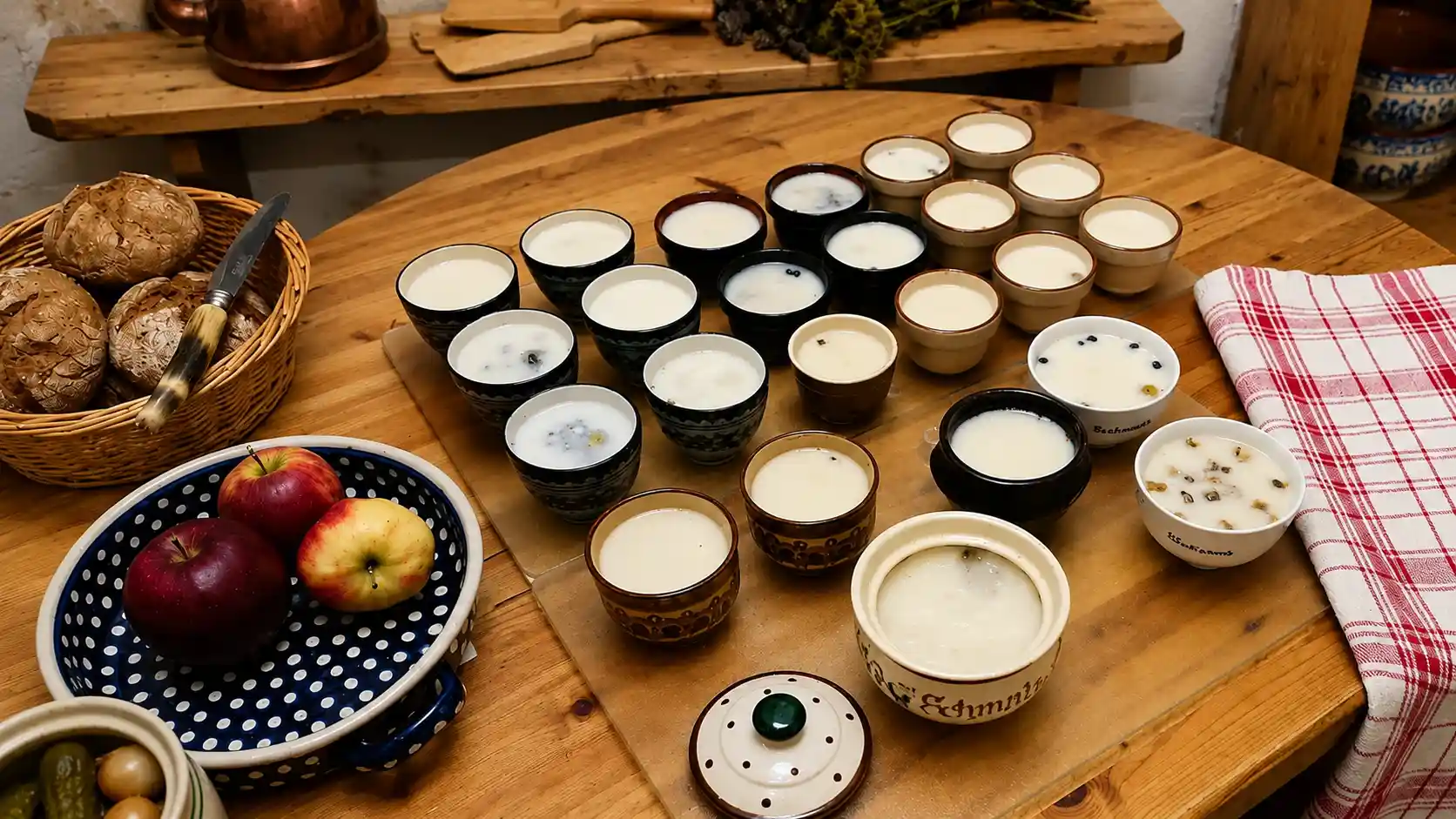 German schmaltz in small white bowls
