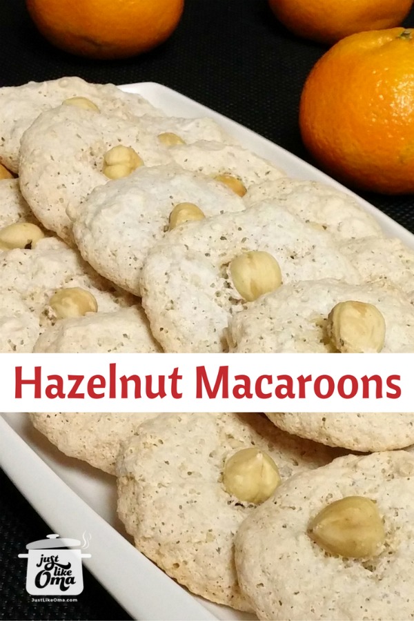 German Hazelnut Cookies are the traditional Haselnussmakronen