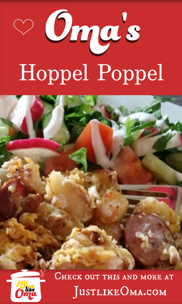 Hoppel Poppel ... was what my Mutti made from leftovers, a very popular dish from Berlin.