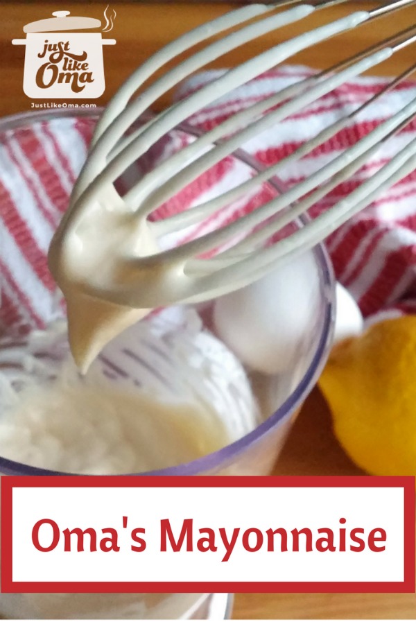 Making mayonnaise, German-style