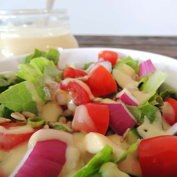If you love hummus, then you’ll love this creamy hummus salad dressing recipe! Perfect on many dishes. If you love hummus, then you’ll love this creamy hummus salad dressing recipe! Perfect on many dishes.