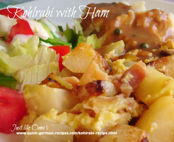 ️ Easy Kohlrabi Recipe with Ham made Just like Oma