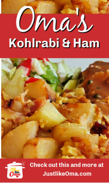 Kohlrabi recipe with ham!