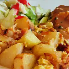 Kohlrabi Casserole (Kohlrabi mit Schinken)