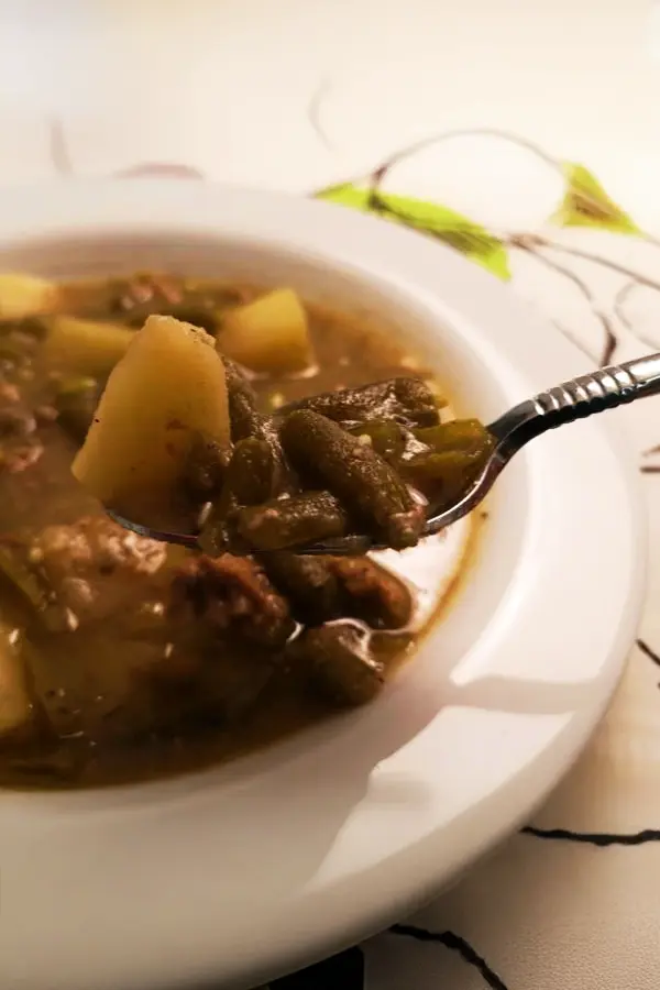 Lamb Stew with green beans
