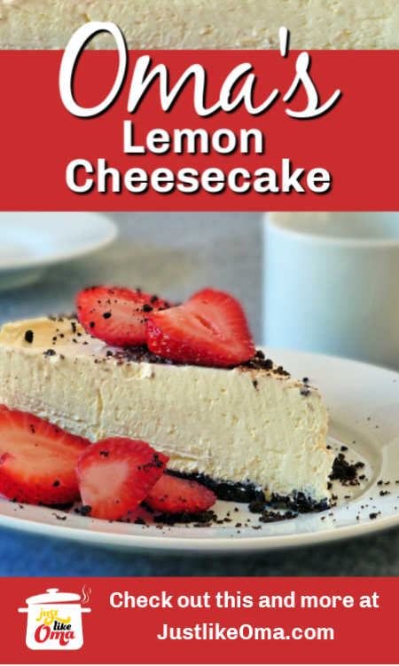 Wonderfully delicious No-Bake Lemon Cheesecake!