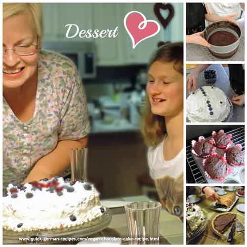 A vegan chocolate cake recipe that my granddaughter Lydia made for her birthday! So sweet...literally!