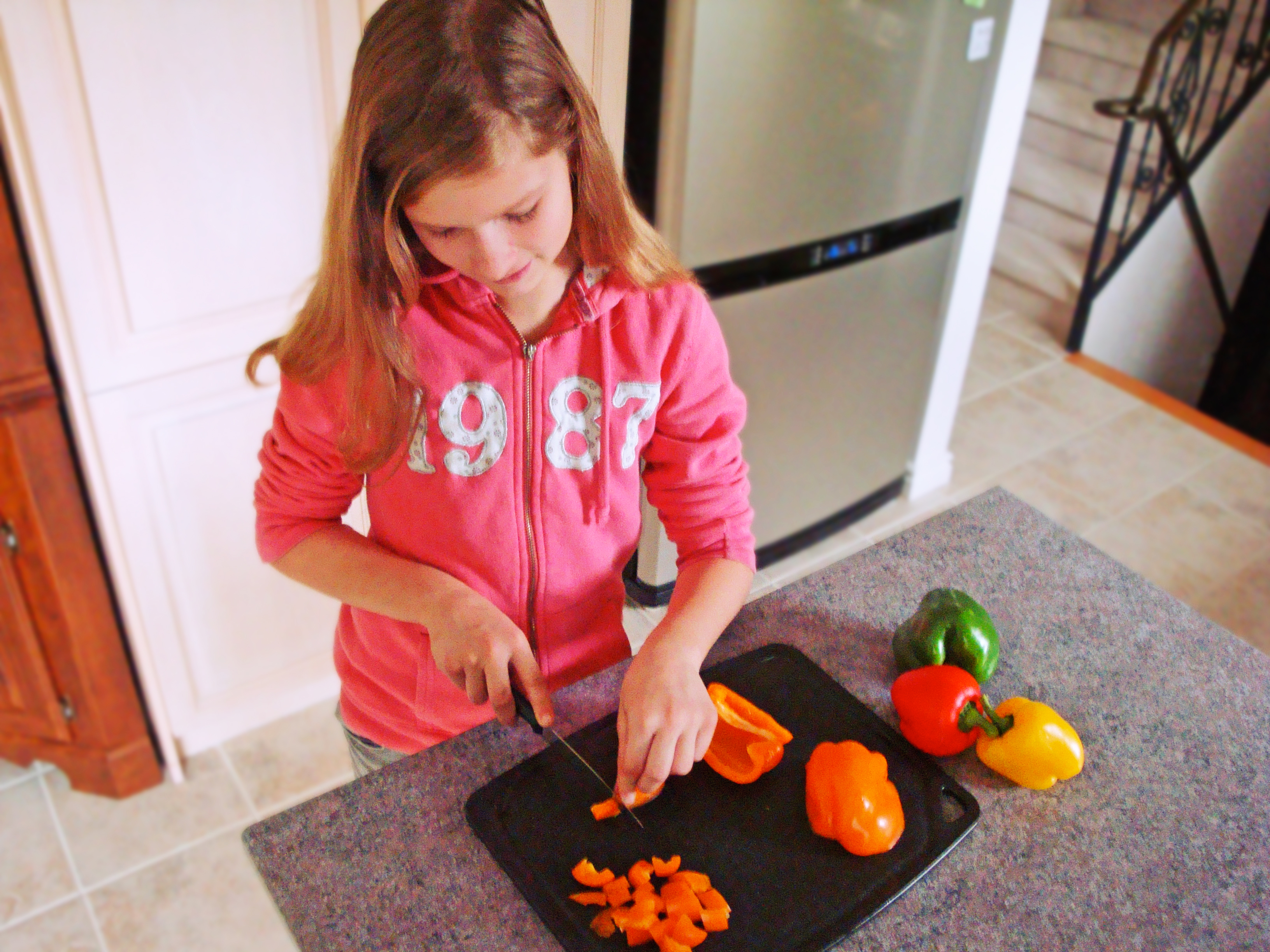 Nine-year-old me, doing my favorite thing... cooking with Oma! Nine-year-old me, doing my favorite thing... cooking with Oma!