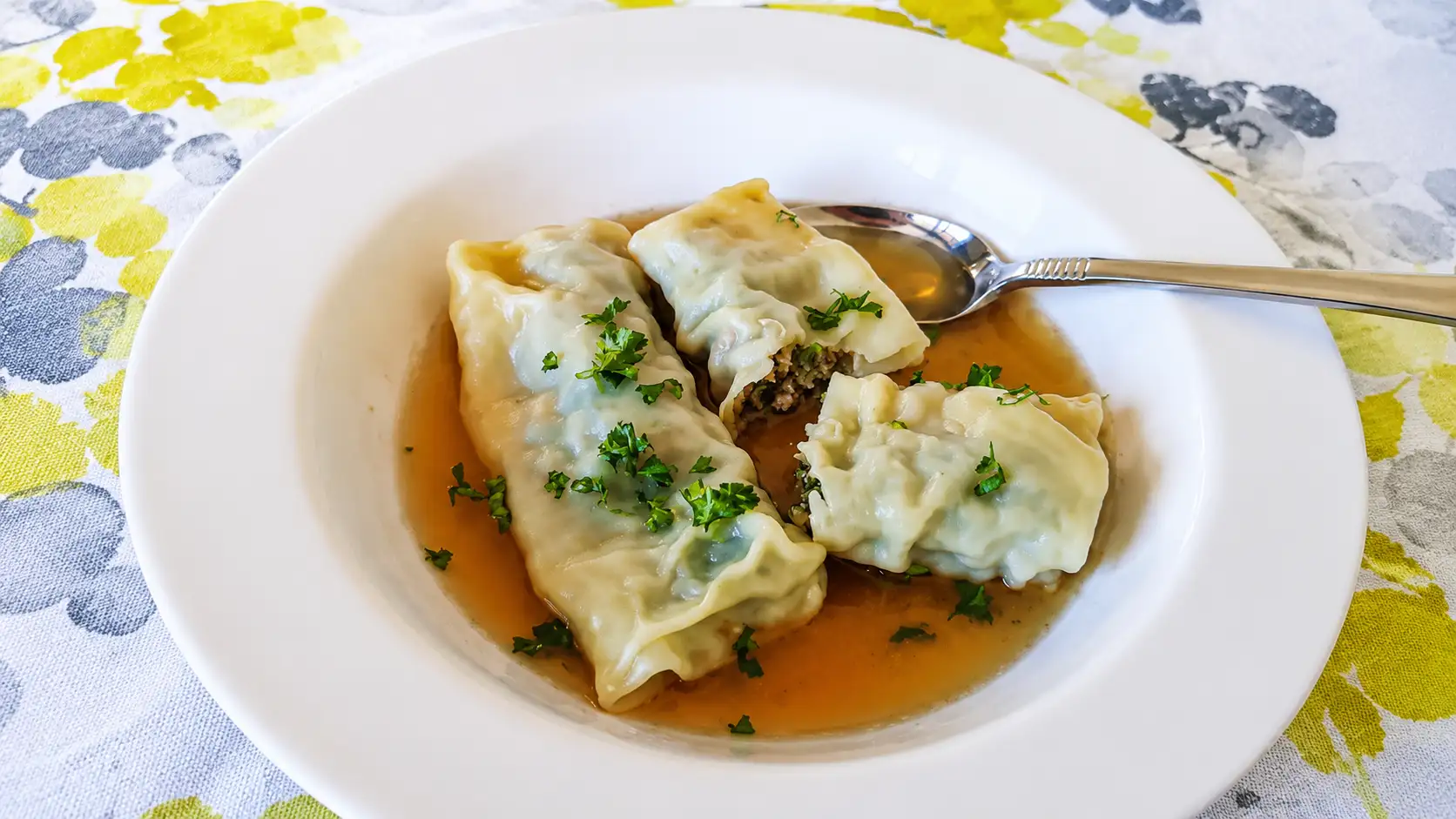 German Maultaschen Soup