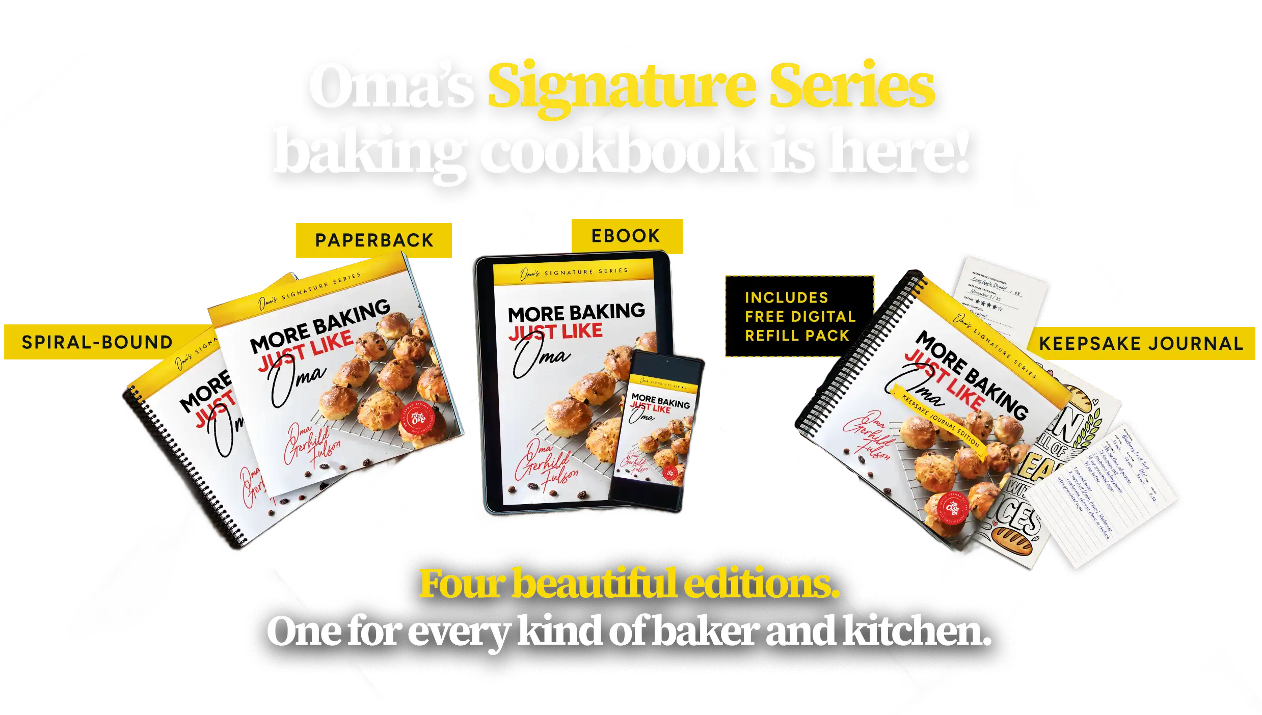 More Baking Just Like Oma - All Editions