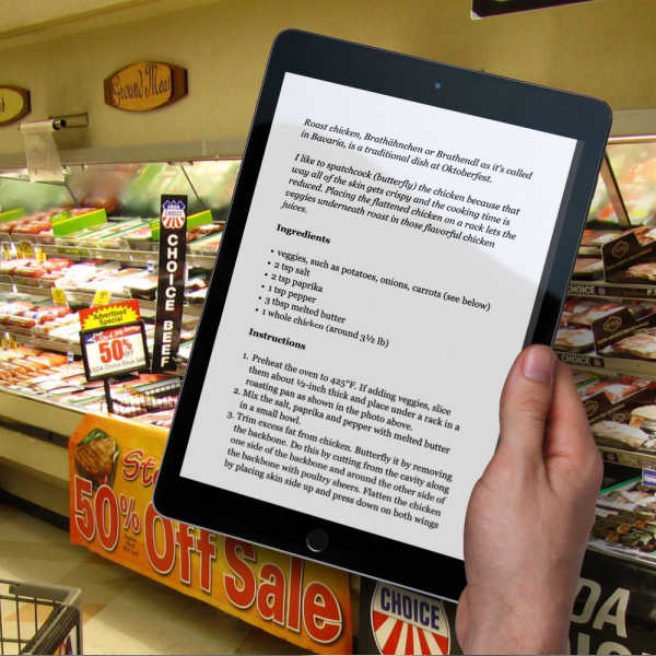 Oma's German Meat Dishes ecookbook - shopping