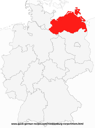 Map of Mecklenburg-Vorpommern