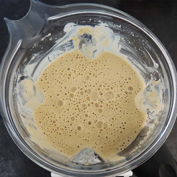Blending half of the mushroom mixture with the cashews makes for a very yummy, creamy, and mushroomy broth. So good!