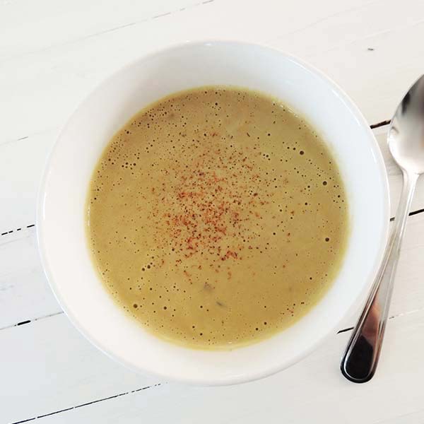 Garnish with freshly grated nutmeg, and voilà! A deliciously satisfying creamy vegan mushroom soup. Enjoy!