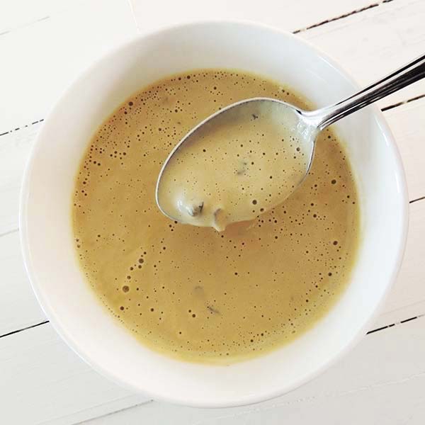 Vegan mushroom soup that's creamy, rich, and luscious. Just like Oma's and packed with nutritional goodness.