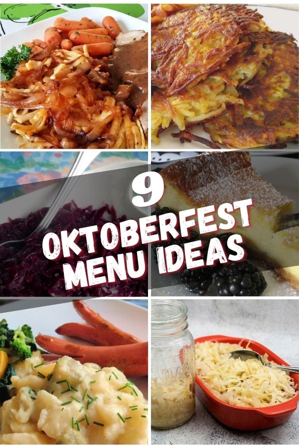 Oktoberfest Menu Ideas Banner PIN