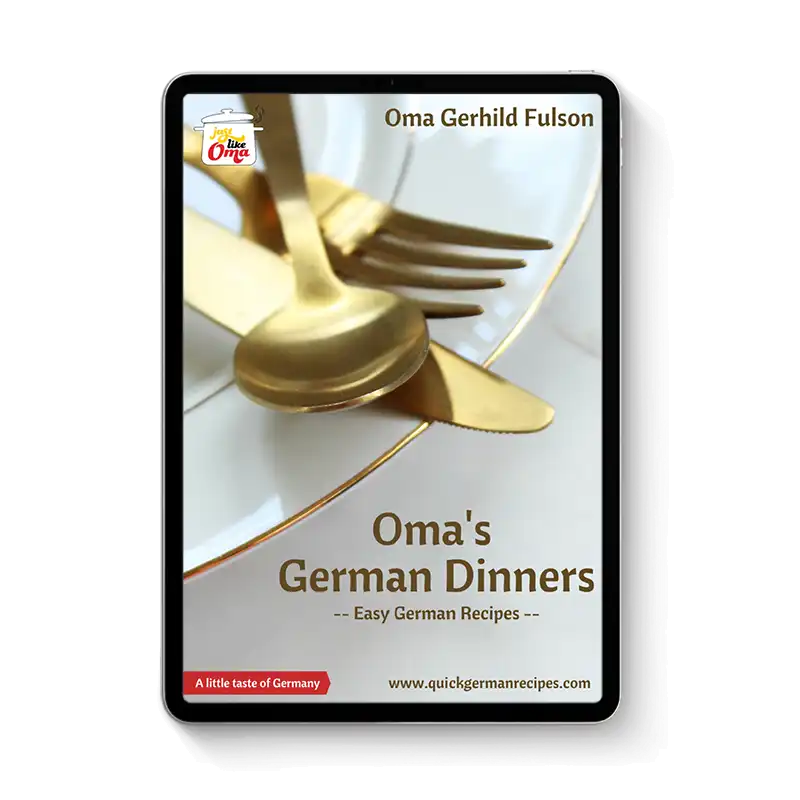 Oma's German Dinners cookbook - ebook Oma's German Dinners cookbook - ebook
