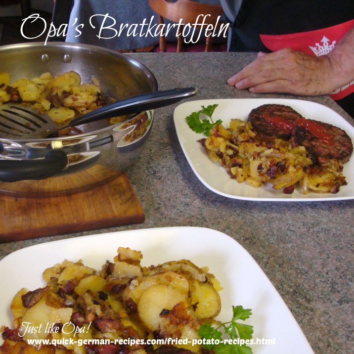 Bratkartoffeln ... German Fried Potatoes .. so traditionally delicious!
