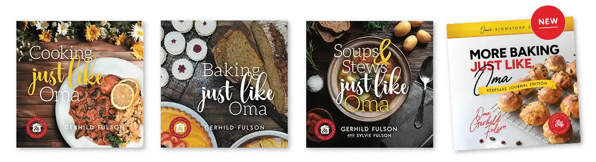 Just Like Oma cookbooks