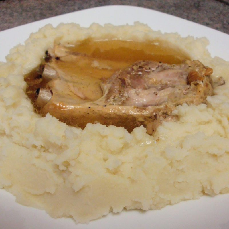 Play with your rib dinner! Play with your rib dinner!