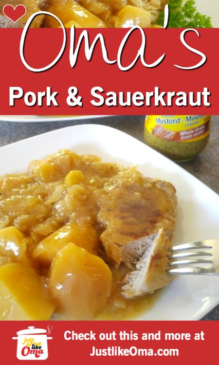 Pork Chops, Sauerkraut and Potatoes