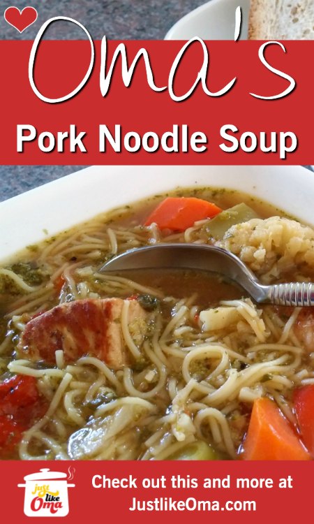 German Pork Noodle Soup!
