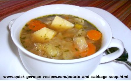 Cabbage and Potato Soup - hearty feast