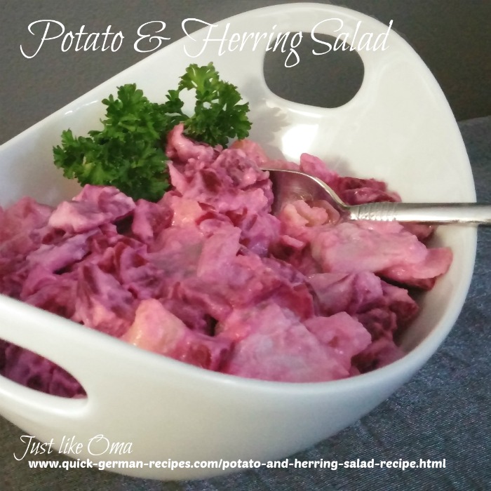 German Herring Salad with Cream: Mutti&amp;#39;s Heringssalat Rezept.